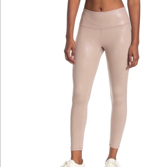 Z by Zella Pink High Waist Laminated Leggings - Picture 1 of 11